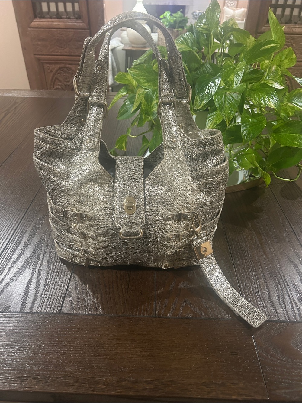 Jimmy Choo W/COA BREE Tote Bag